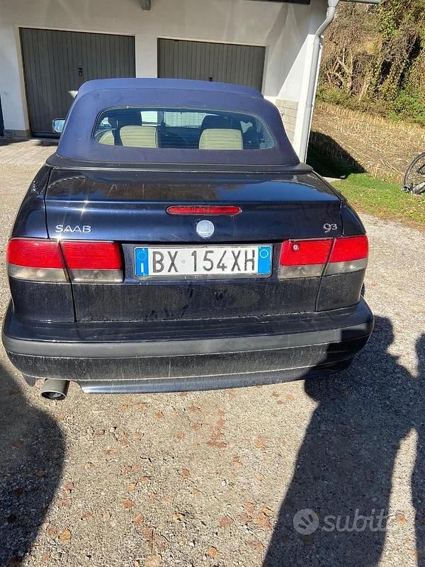 Usata Saab 9-3 Cabriolet 185 CV (136 kW) 2001 Blu Cabrio