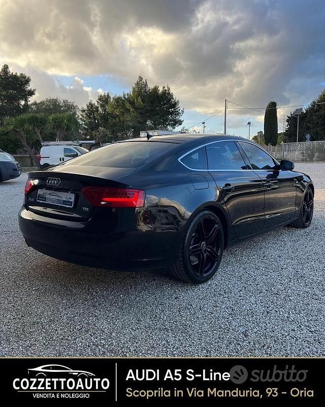Usata Audi A5 S-line plus 177 CV (130 kW) 2012 Nero Coupé