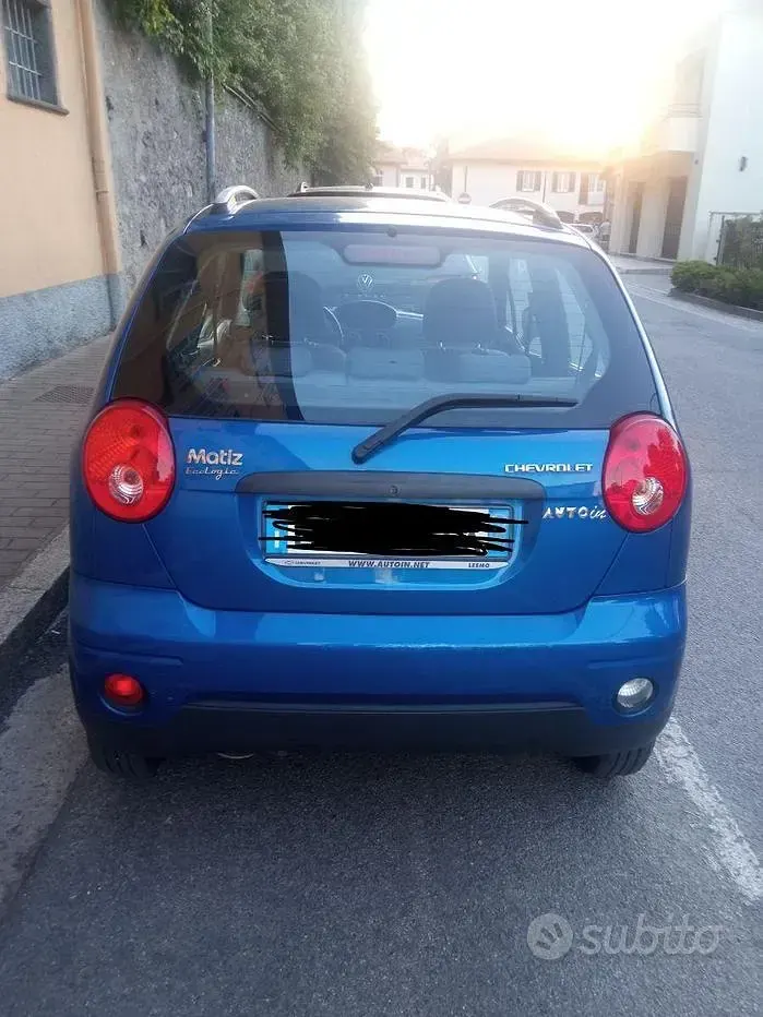 Usata Chevrolet Matiz 67 CV (49 kW) 2010 Blu Utilitaria