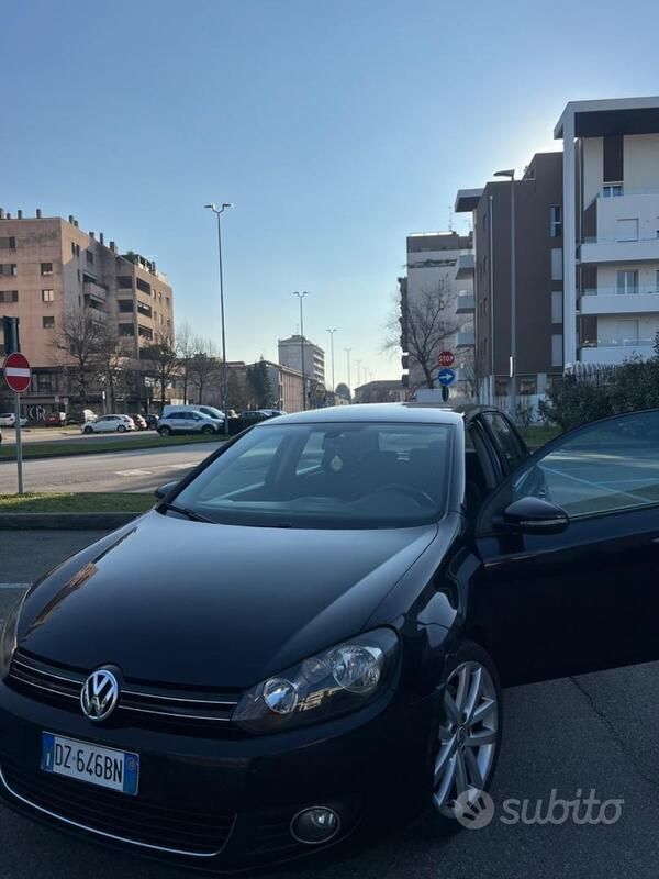 Usata VW Golf VI 160 CV (117 kW) 2010 Nero Utilitaria