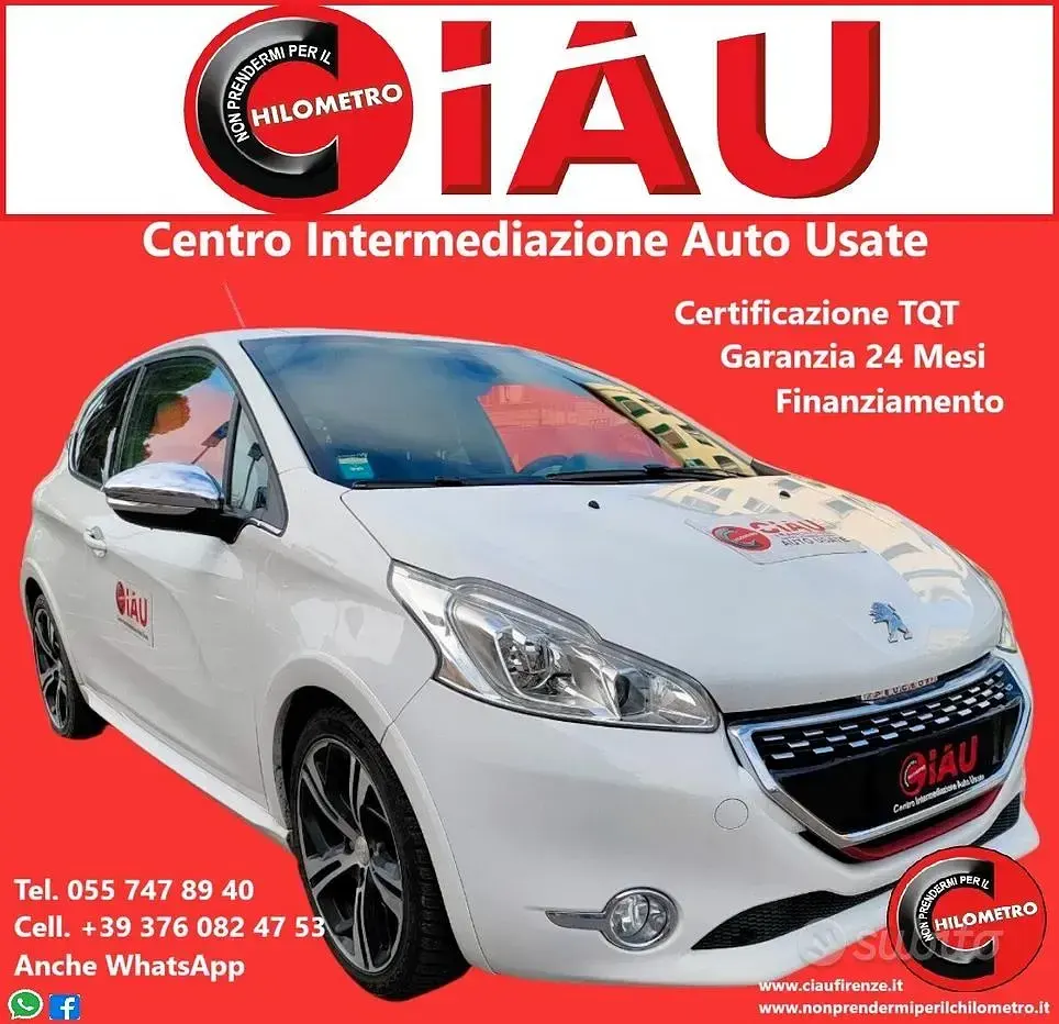 Usata Peugeot 208 GTi 200 CV (147 kW) 2014 Bianco Utilitaria