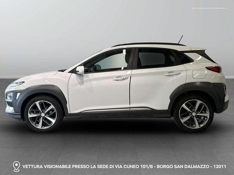 Usata Hyundai Kona Style 136 CV (100 kW) 2019 0q bianco puro SUV