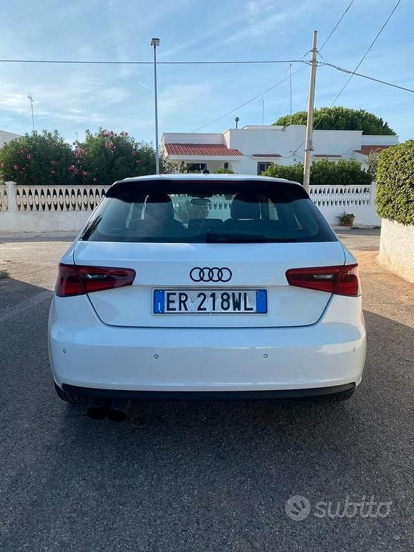 Usata Audi A3 S-Line 150 CV (110 kW) 2013 Bianco Berlina