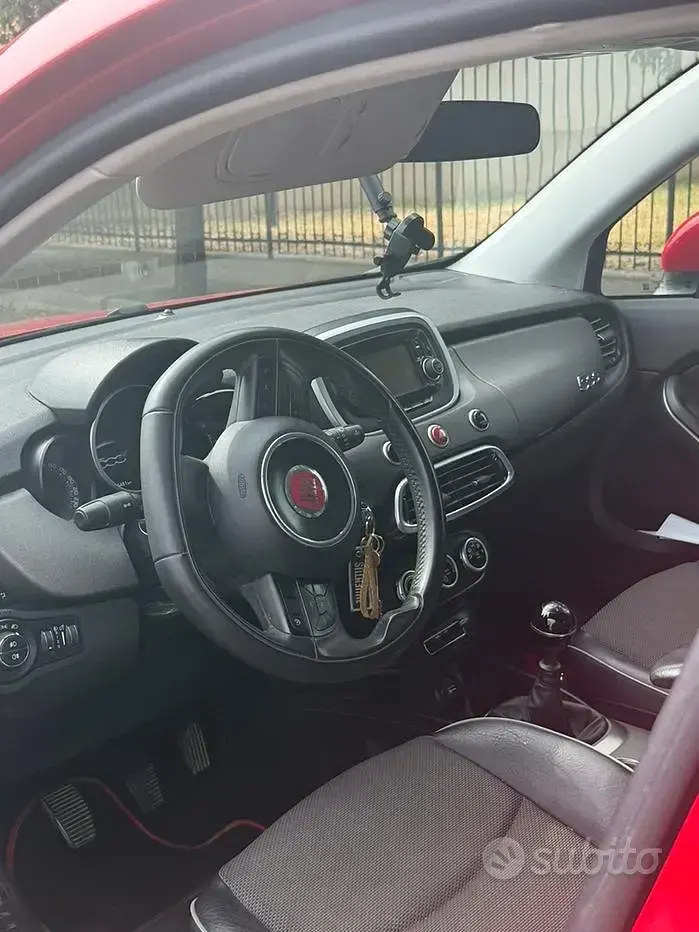 Usata Fiat 500X 95 CV (69 kW) 2017 Rosso SUV