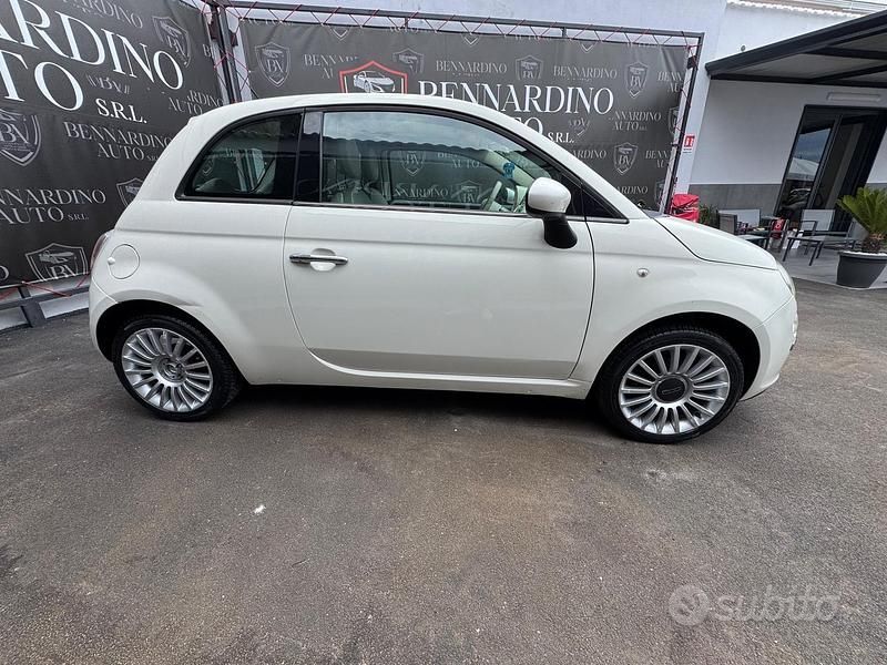 Usata Fiat 500 69 CV (50 kW) 2009 Bianco Cabrio