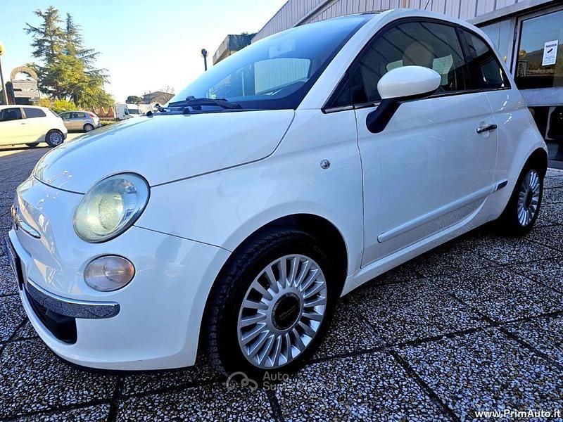 Usata Fiat 500 Lounge 69 CV (50 kW) 2009 Bianco Cabrio