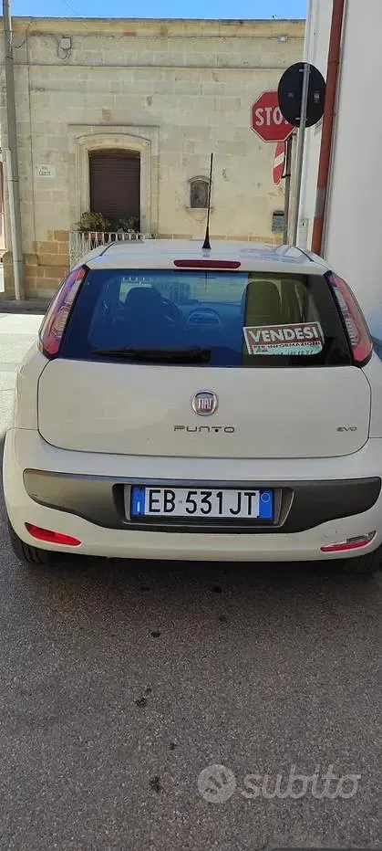 Usata Fiat Punto Evo 75 CV (55 kW) 2010 Bianco Utilitaria