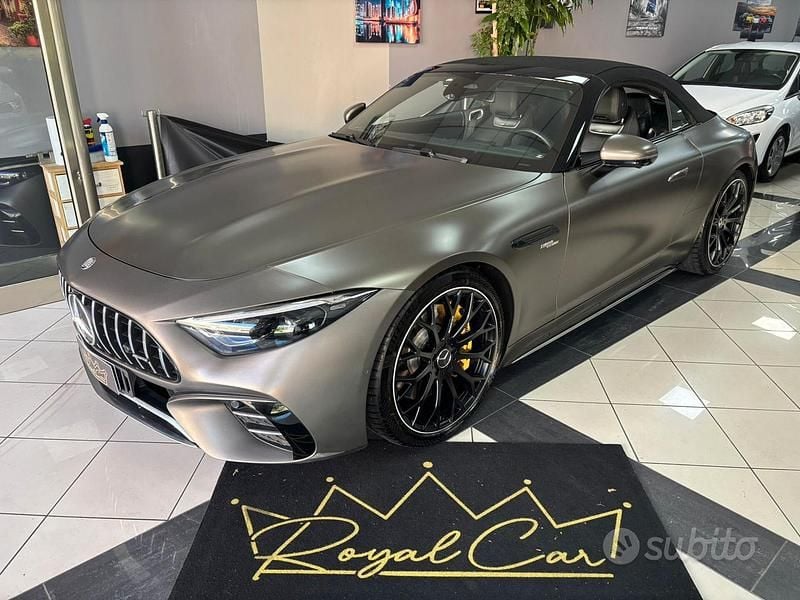 Grigio Usata 2023 Mercedes SL43 AMG AMG Line Premium Plus Cabrio | 88.000 € (Super prezzo) - Immagine 1/4