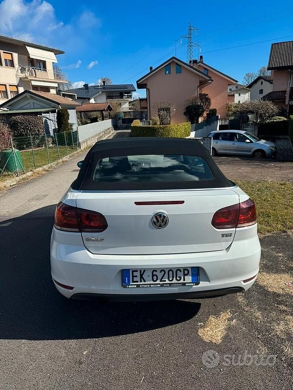 Usata VW Golf Cabriolet 2011 Bianco Cabrio