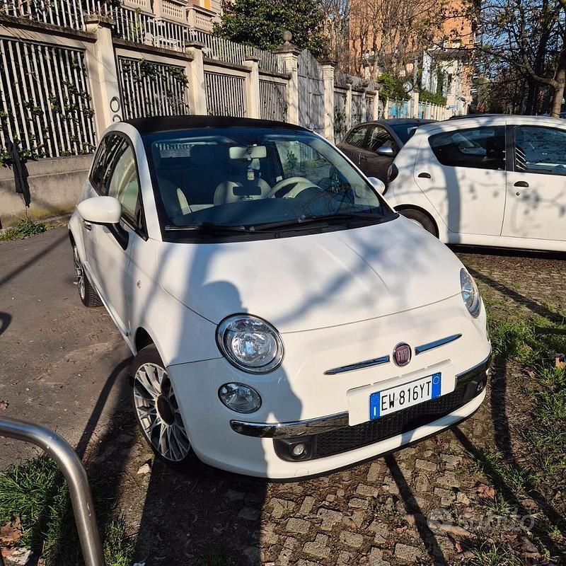 Usata Fiat 500C Lounge 2011 Bianco Cabrio