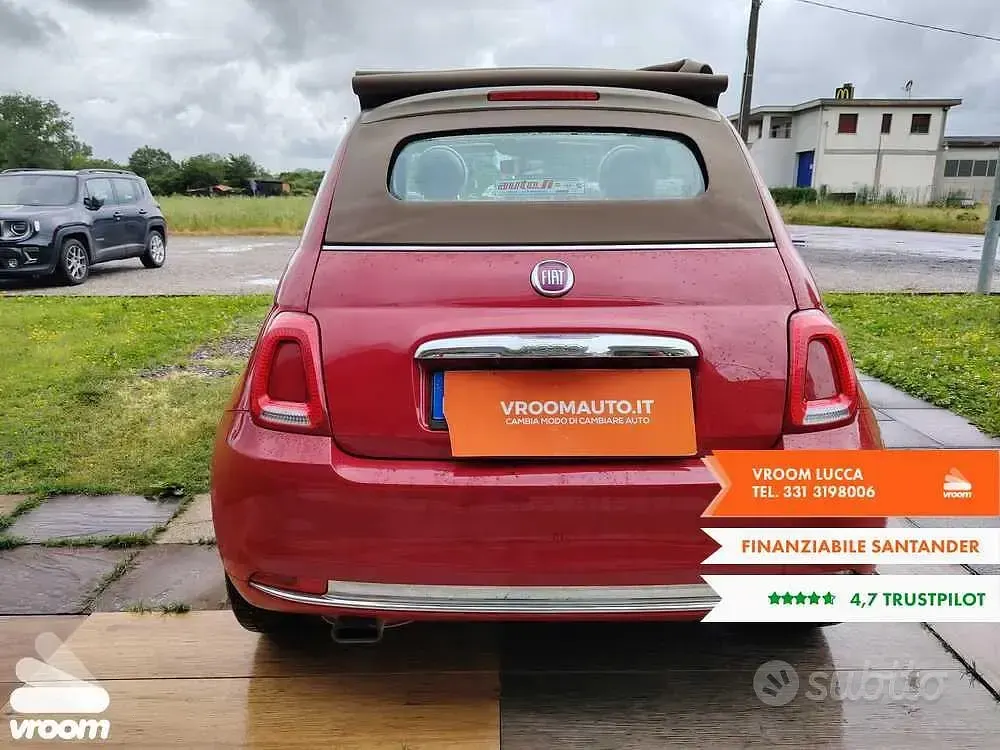 Usata Fiat 500C Lounge 69 CV (50 kW) 2017 Cabrio