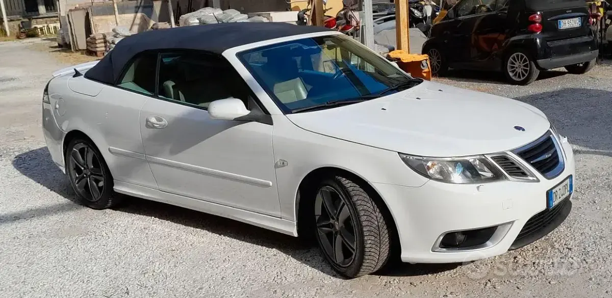 Usata Saab 9-3 Vector 180 CV (132 kW) 2008 Bianco Cabrio