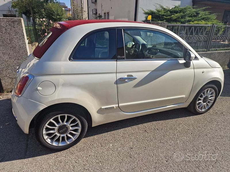 Usata Fiat 500C 75 CV (55 kW) 2010 Bianco Cabrio