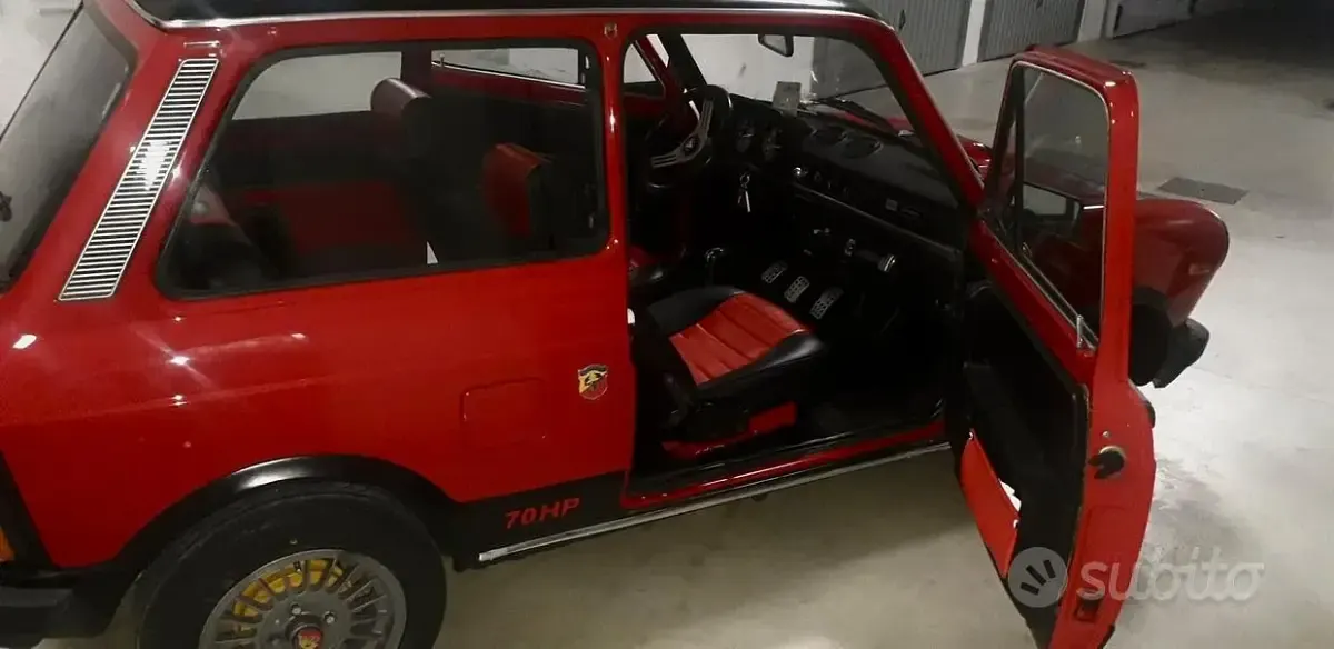 Usata Autobianchi A112 1970 Rosso Utilitaria