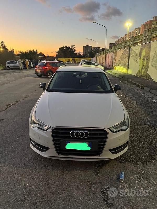 Usata Audi A3 Ambition 105 CV (77 kW) 2013 Bianco Berlina