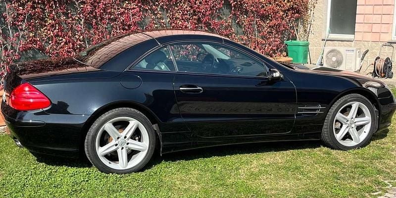 Usata Mercedes SL500 306 CV (225 kW) 2004 Nero Cabrio