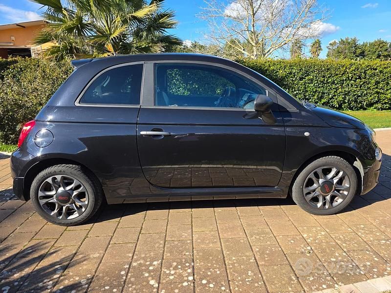 Usata Fiat 500S S 95 CV (69 kW) 2018 Nero Berlina