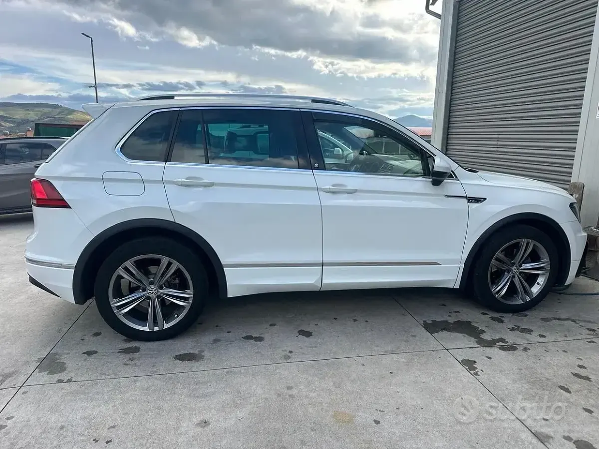 Usata VW Tiguan R-line 116 CV (85 kW) 2018 Bianco SUV