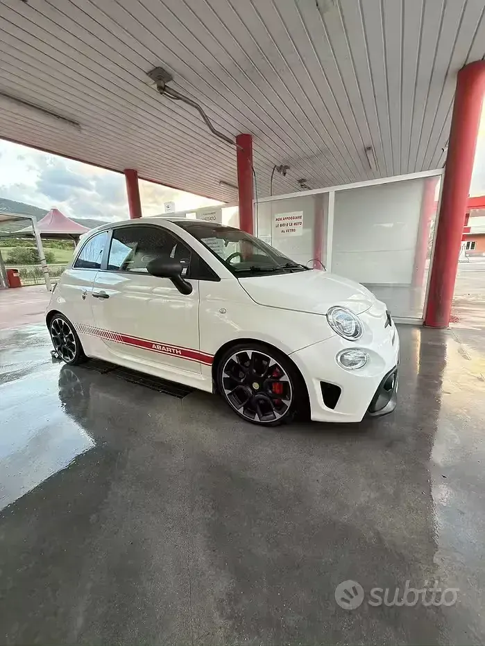 Usata Fiat 500 Abarth 135 CV (99 kW) 2009 Bianco Cabrio