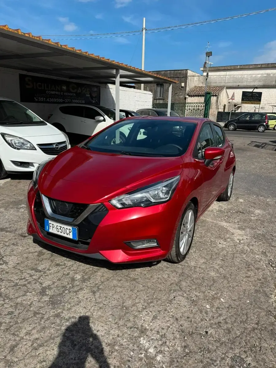 Usata Nissan Micra N-Connecta 89 CV (65 kW) 2018 Rosso Utilitaria