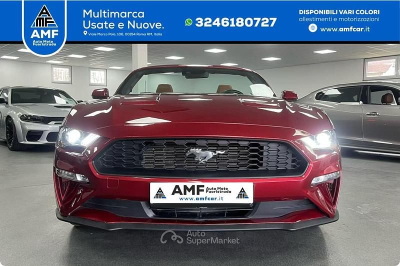 Usata Ford Mustang Premium 314 CV (230 kW) 2019 Rosso Cabrio