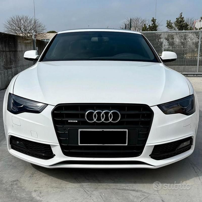 Usata Audi A5 S-Line 190 CV (139 kW) 2015 Bianco Coupé