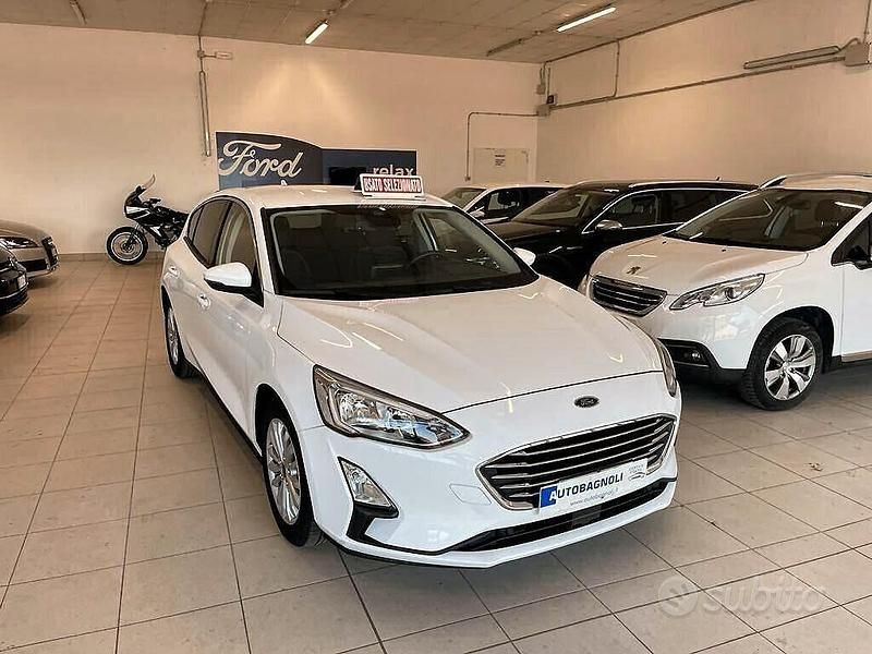 Usata Ford Focus Titanium 125 CV (91 kW) 2019 Bianco Berlina