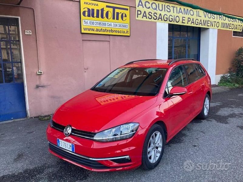 Usata VW Golf VII Business 116 CV (85 kW) 2019 Rosso Station wagon