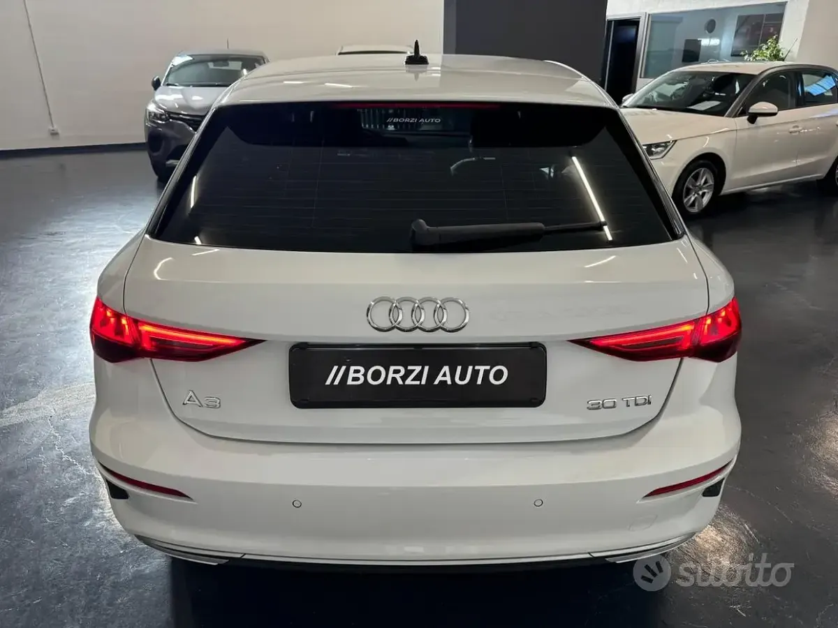 Usata Audi A3 Advanced 116 CV (85 kW) 2020 Bianco Berlina