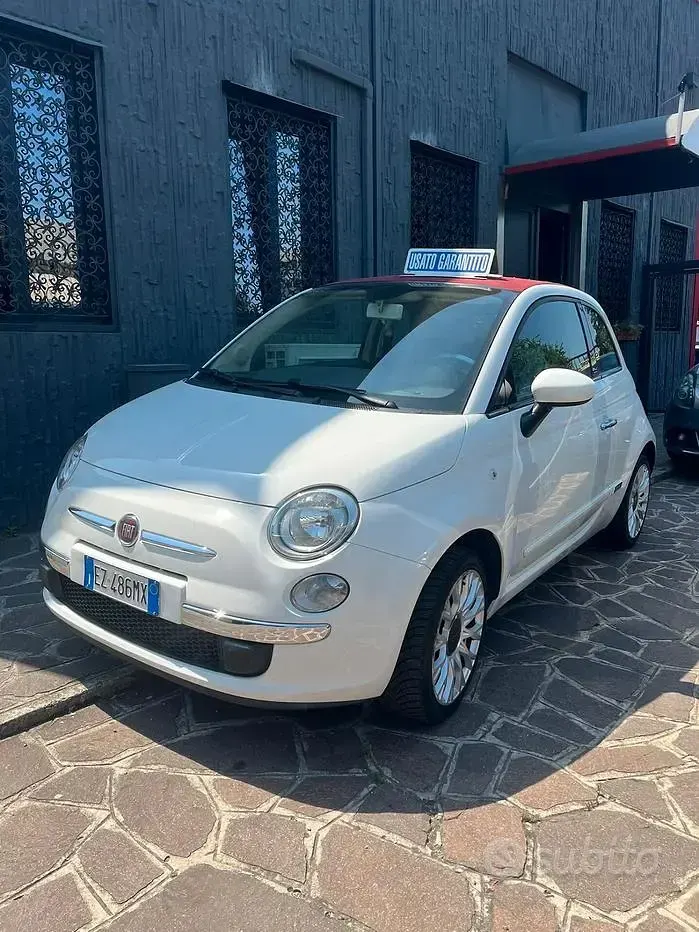 Usata Fiat 500C Lounge 69 CV (50 kW) 2015 Bianco Cabrio