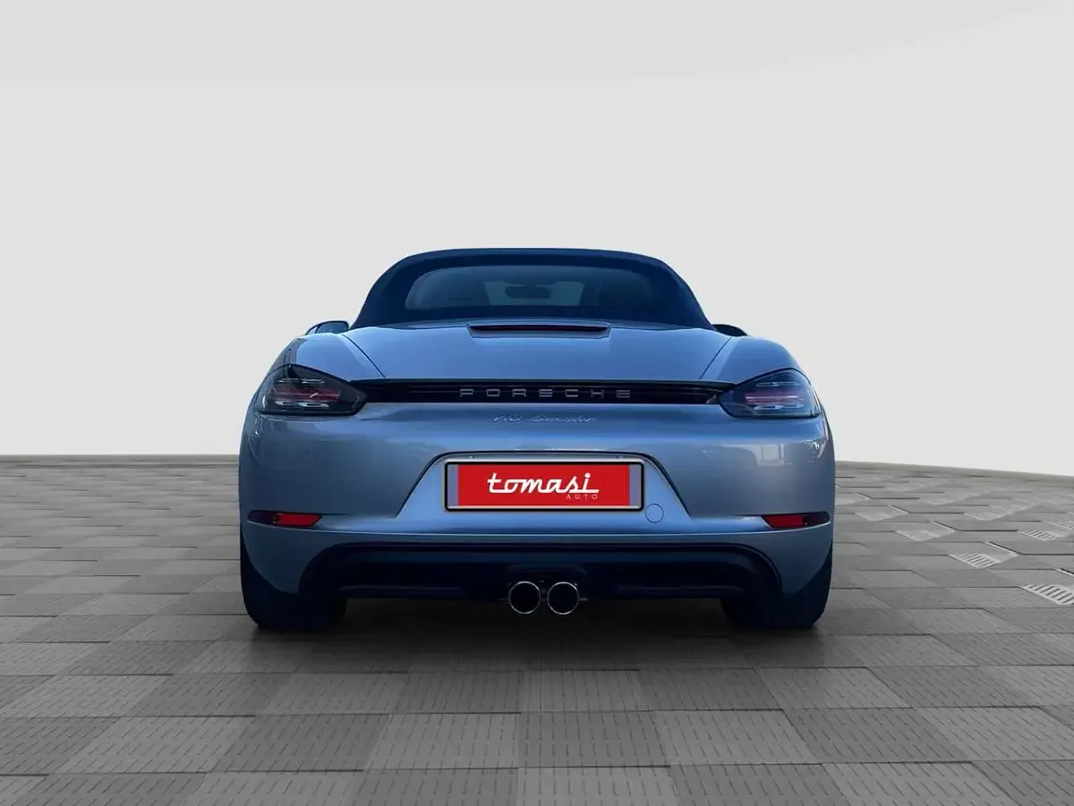 Usata Porsche 718 Sport 299 CV (219 kW) 2021 Argento gt con capote blu Cabrio