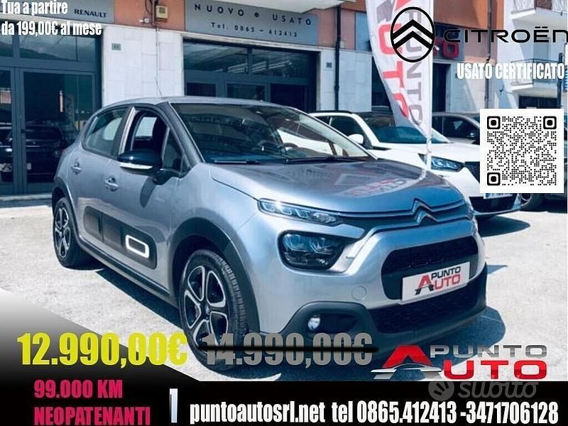 Usata Citroën C3 Feel 102 CV (75 kW) 2021 Grigio Utilitaria