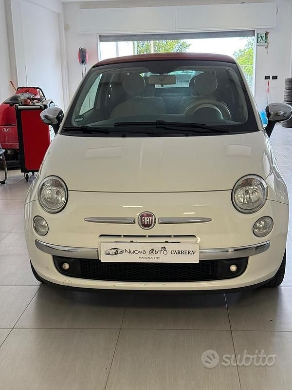 Usata Fiat 500C Lounge 75 CV (55 kW) 2010 Bianco Cabrio