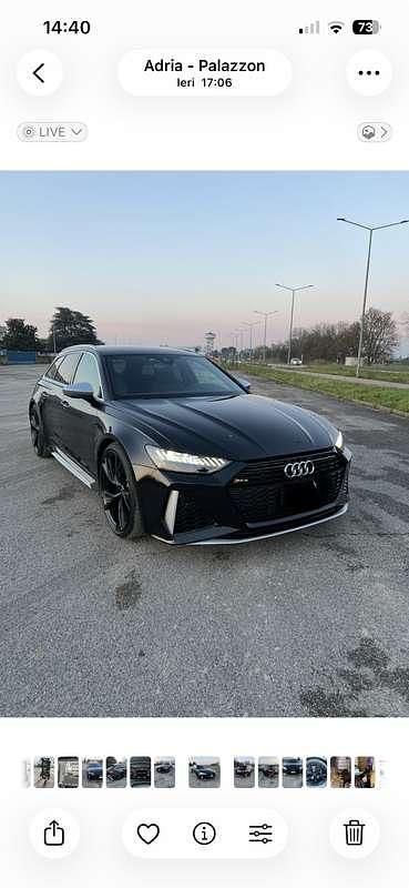 Usata Audi RS6 600 CV (441 kW) 2023 Nero Station wagon