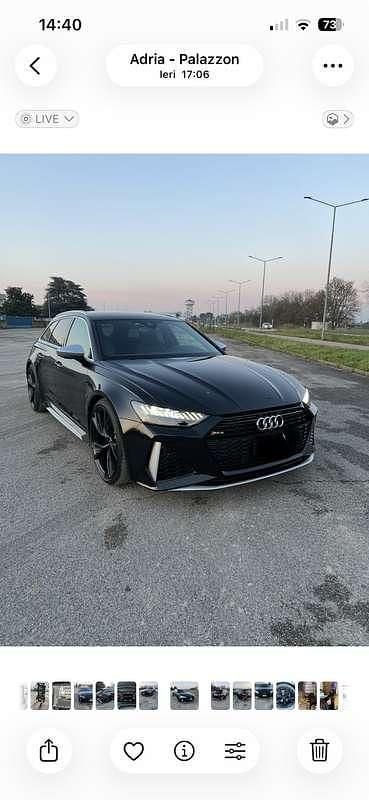 Usata Audi RS6 600 CV (441 kW) 2023 Nero Station wagon