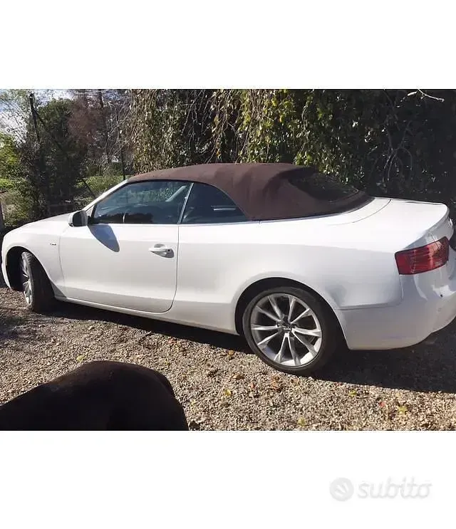 Usata Audi A5 Cabriolet 211 CV (155 kW) 2013 Bianco Cabrio