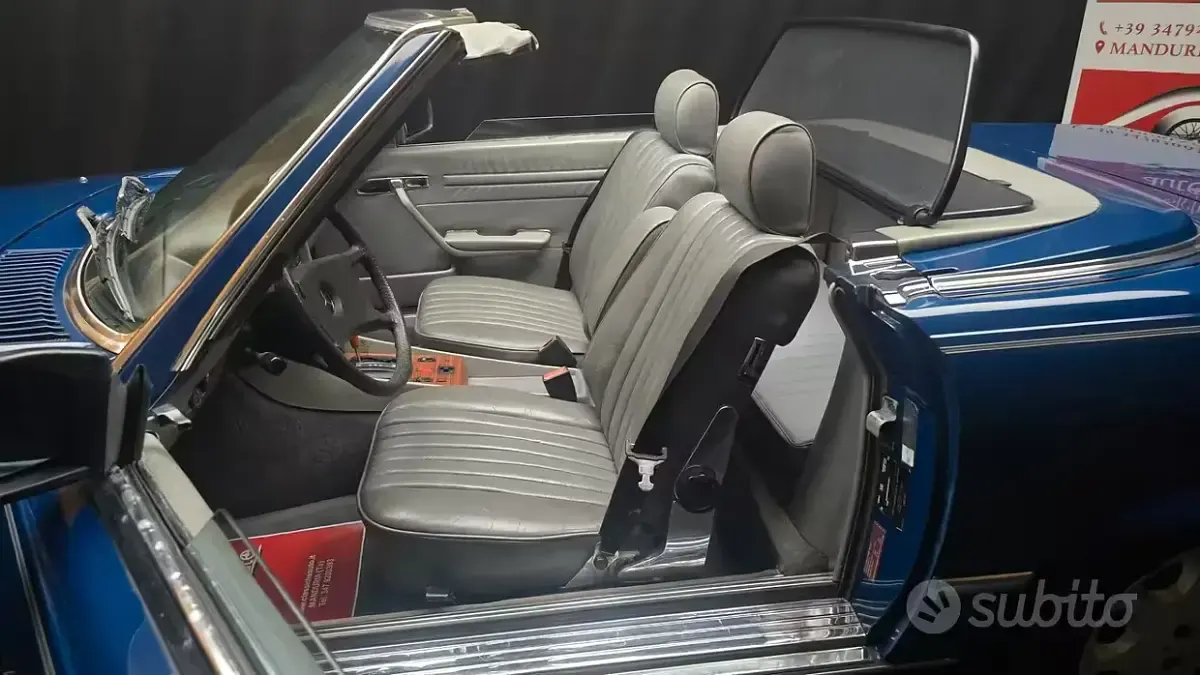 Usata Mercedes SL380 204 CV (150 kW) 1983 Blu Cabrio