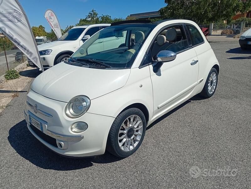 Usata Fiat 500C Lounge 69 CV (50 kW) 2012 Bianco Cabrio