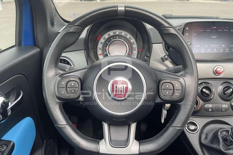 Usata Fiat 500C S 69 CV (50 kW) 2018 Blu Cabrio