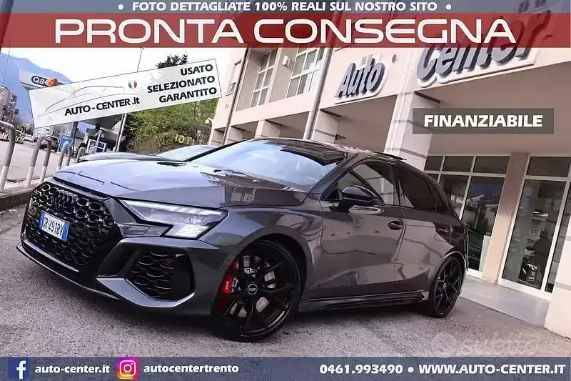 Usata Audi RS3 Comfort 400 CV (294 kW) 2022 Grigio Berlina