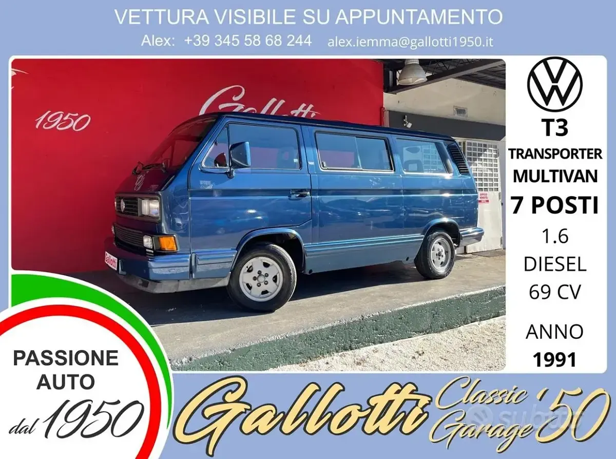 Usata VW T3 69 CV (50 kW) 1991 Furgone