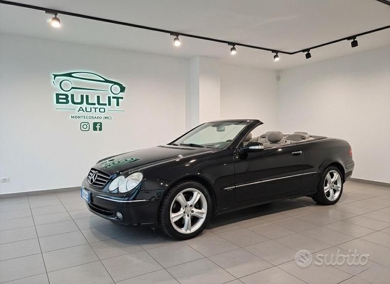Nero Usata 2003 Mercedes CLK200 Avantgarde Cabrio | 8500 € - Immagine 1/4