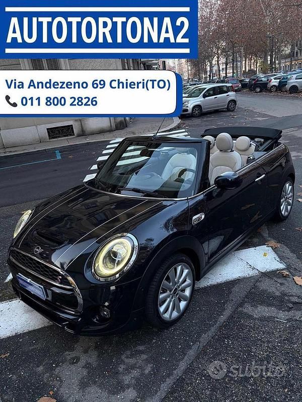 Usata Mini Cooper S Cabriolet 192 CV (141 kW) 2019 Blu Cabrio