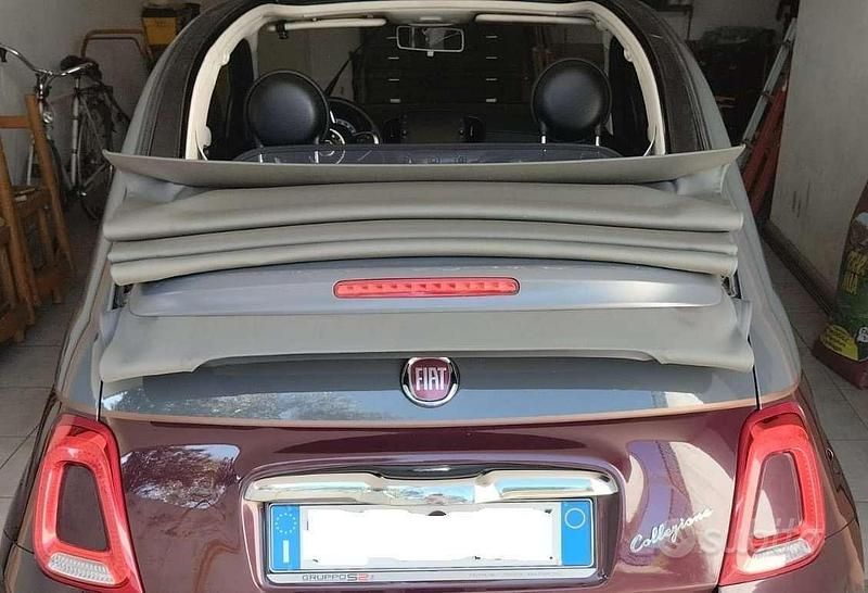 Usata Fiat 500 Collezione 69 CV (50 kW) 2019 Rosso Cabrio
