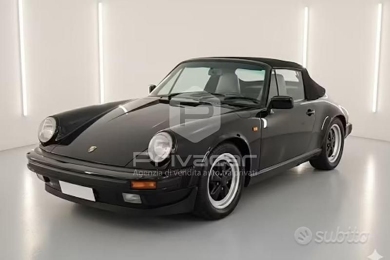 Usata Porsche 911 Carrera Cabriolet 1988 Nero Cabrio