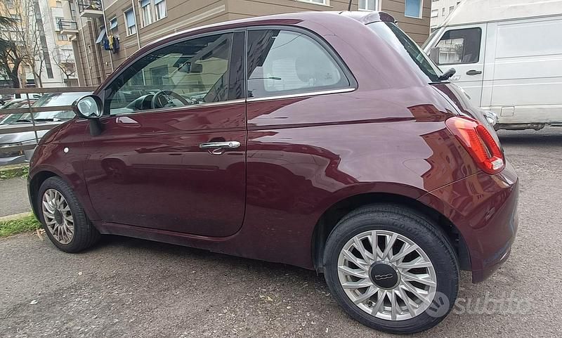 Usata Fiat 500 Lounge 69 CV (50 kW) 2019 Rosso Utilitaria