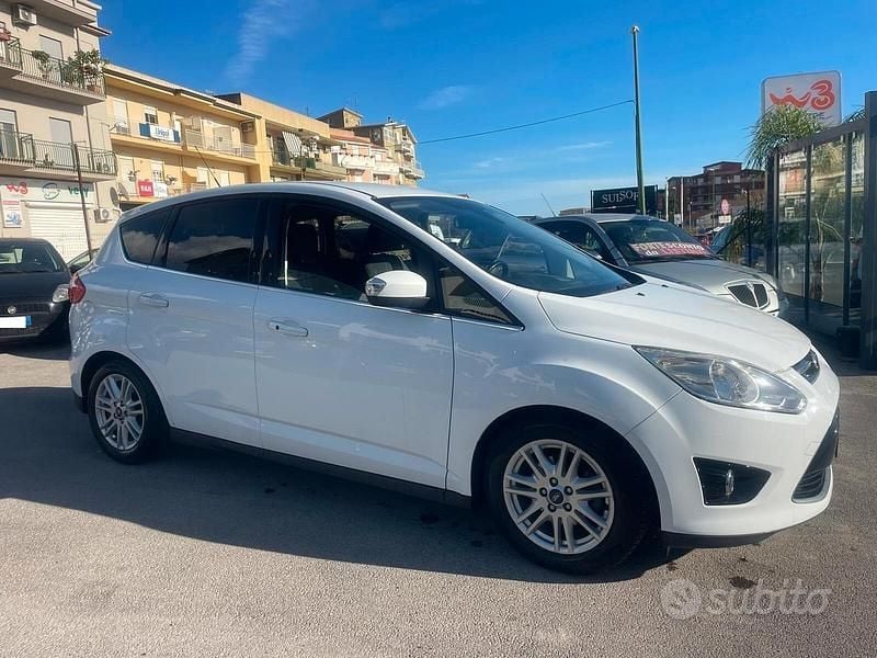 Usata Ford C-MAX Titanium 115 CV (84 kW) 2015 Bianco Monovolume