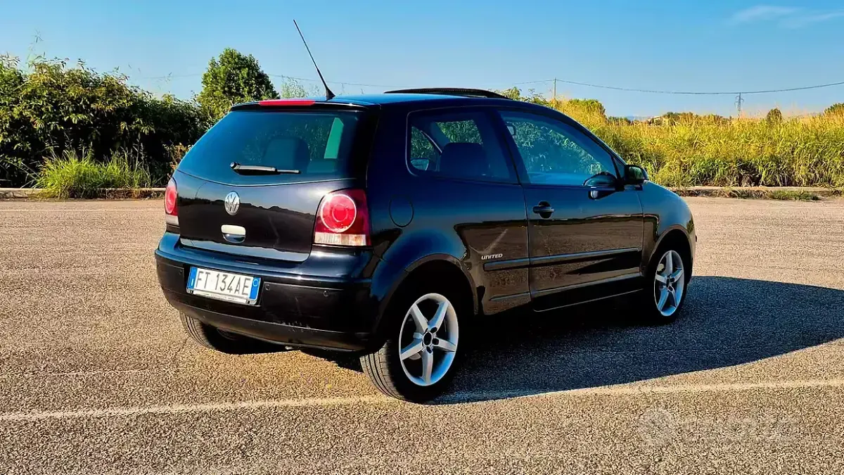 Usata VW Polo United 101 CV (74 kW) 2008 Nero Utilitaria