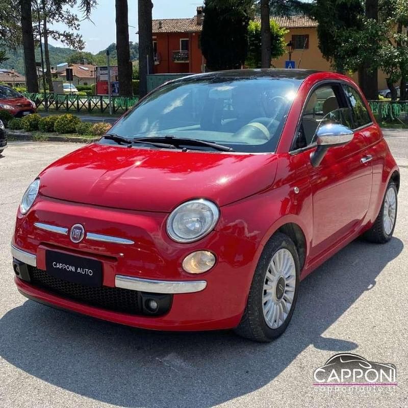 Usata Fiat 500 Lounge 69 CV (50 kW) 2008 Rosso Utilitaria
