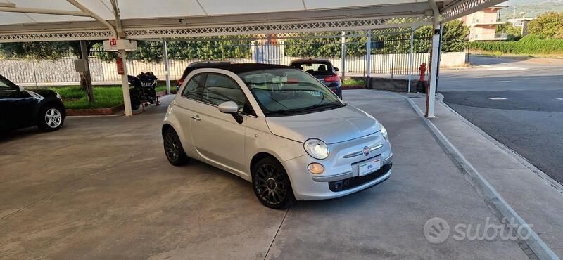 Usata Fiat 500C Lounge 95 CV (69 kW) 2011 Argento Cabrio